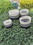 Набір круглих горщиків для квітів💐. Арт:3355, фото 3
