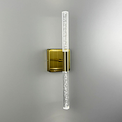 Бра у латунному корпусі із скляними пличками 40 см WB221/2 S AB