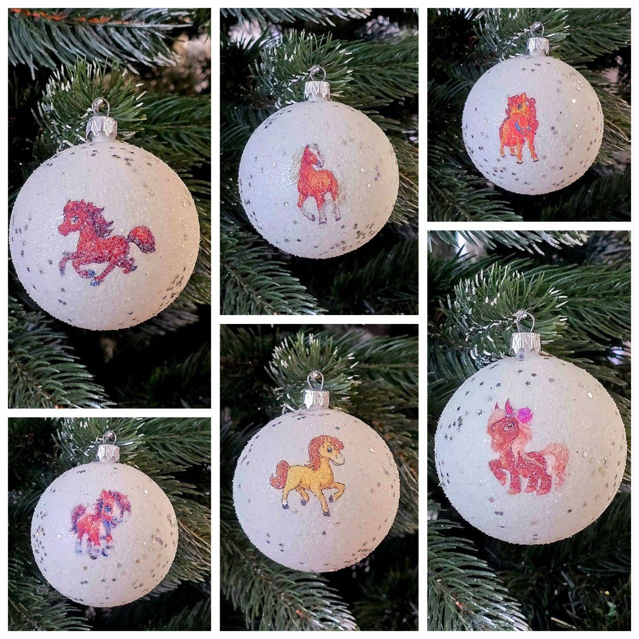 Шари з символом року 2026 -  Кінь 8см