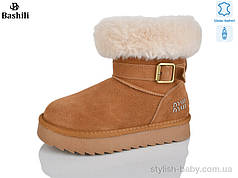 Дитяче зимове взуття гуртом. Дитячі уггі 2025 бренда Башили для дівчаток (рр. з 32 по 37)