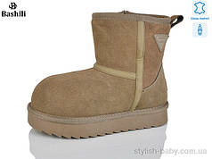 Дитяче зимове взуття гуртом. Дитячі уггі 2025 бренда Башили для дівчаток (рр. з 32 по 37)