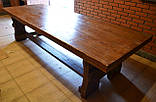 Стіл великий обідній із масиву на замовлення 3 м, фото 3