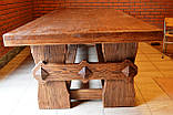 Стіл великий обідній із масиву на замовлення 3 м, фото 4