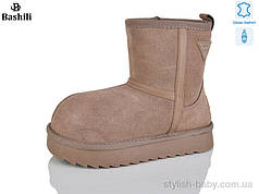 Дитяче зимове взуття гуртом. Дитячі уггі 2025 бренда Башили для дівчаток (рр. з 32 по 37)
