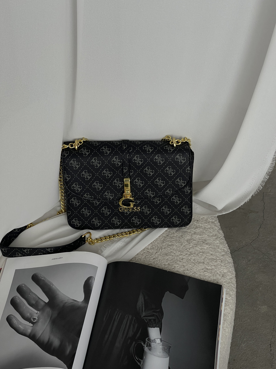 Сумка жіноча Guess G James Logo чорний, фото 1