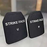 Комплект керамічних бронеплит STUDY ARMOR 6 клас (ДСТУ) / 2 шт — металокераміка + НВМПЕ, вага 2.8 кг, розмір 25×30 см