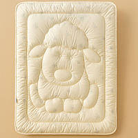 Ковдра дитяча зимова вовняна 100х135 см PAPAELLA натуральна вовна тепла ковдра для дітей 4274997