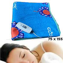 Електропростирадло односпальне 75 155 см з підігрівом, безпечне електричне простирадло Туреччина