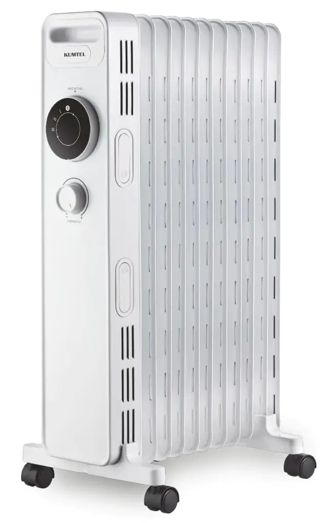 Масляний радіатор Kumtel KUM-1230S White, фото 1