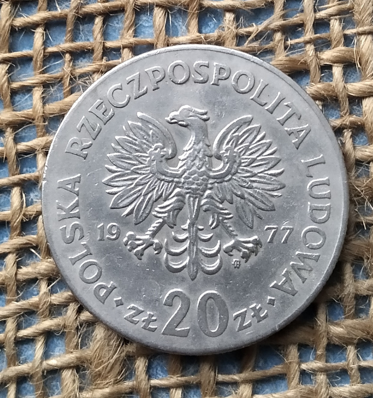 20 злотих 1977 року. "Марцелій Новотко". Польща, фото 1