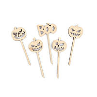 Заготовка Rosa Talent фанера набір топерів Halloween 1 8,5х3см 5шт 289026