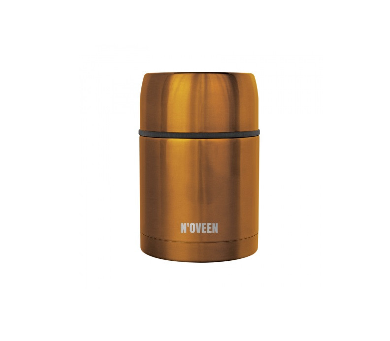 Термос для їжі Noveen TB943 600 мл — нержавіюча сталь, тримає тепло до 12 годин, із сумкою, фото 1