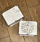 Подарункова коробка новорічна з гравіюванням | Бокс для солодощів, пряників, подарунків | Різдвяна упаковка, фото 7