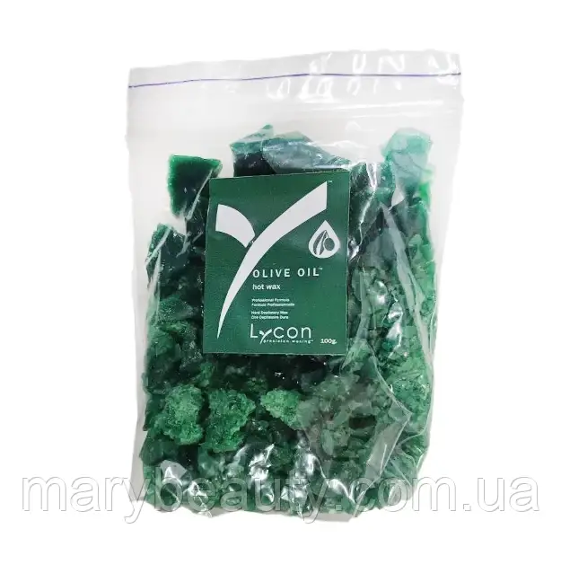 Lycon OLIVE OIL HOT WAX XXX з оливковою олією 100г фасування, фото 1