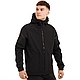 Чоловіча куртка весна осінь демісезонна з капюшоном softshell чорна Pobedov Vector - фото 1 - id-p2789334872