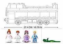 Конструктор M38-B0769 весілля, автобус, посуд, фігурки, 379 деталей., фото 5