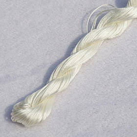 Шнур нейлоновий, капроновий (шамбала) 1 мм - Білий 26м