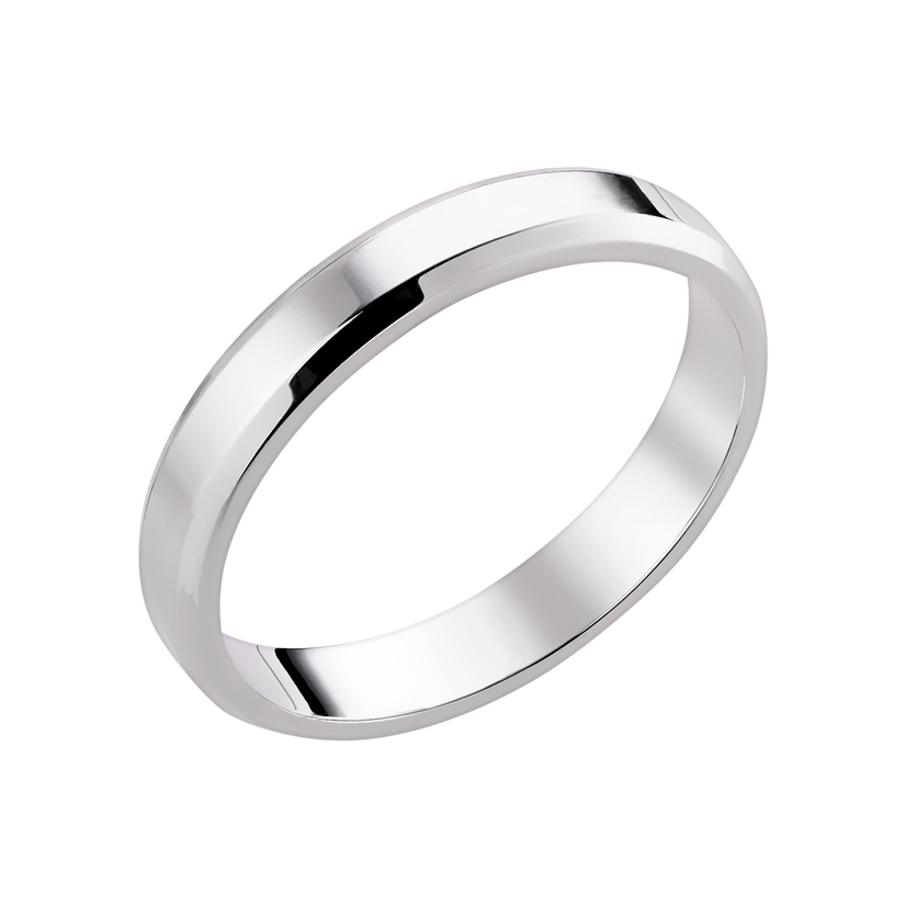 Обручка срібна тонка американка універсальна, фото 1