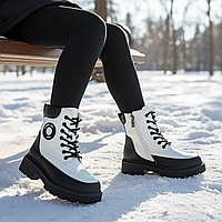 Зимове дитяче взуття, дутики, чоботи, термоботки на овчині на дівчинку на замочку. Розмір: 32-37