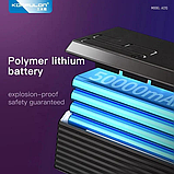 Надпотужний повербанк Konfulon 50000 мА·год (22.5 Вт), 4 виходи, PD 20W, Ліхтарик, Чорний, фото 3