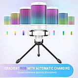 Мікрофон Fifine Ampligame A6V White, конденсаторний | Тринога в комплекті | RGB підсвітка, фото 5
