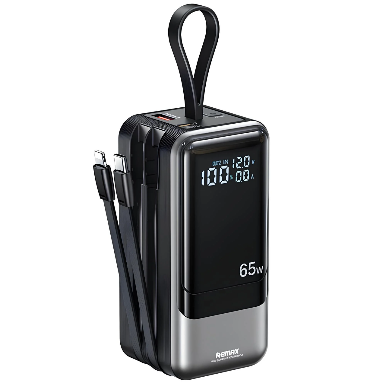 Професійний повербанк Remax 20000 мА·год, 65 Вт PD/QC, для ноутбуків, Сірий, фото 1