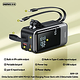 Професійний повербанк Remax 20000 мА·год, 65 Вт PD/QC, для ноутбуків, Сірий, фото 7