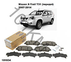 Комплект гальмівних колодок (передні) Nissan X-Trail (T31) (2007-2014) ICER