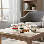 Набір керамічних чашок 250 мл 4 шт Sailor Herisson, фото 3