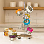 Набір баночок для спецій Herisson з підставкою 6 шт, 36 см, фото 3