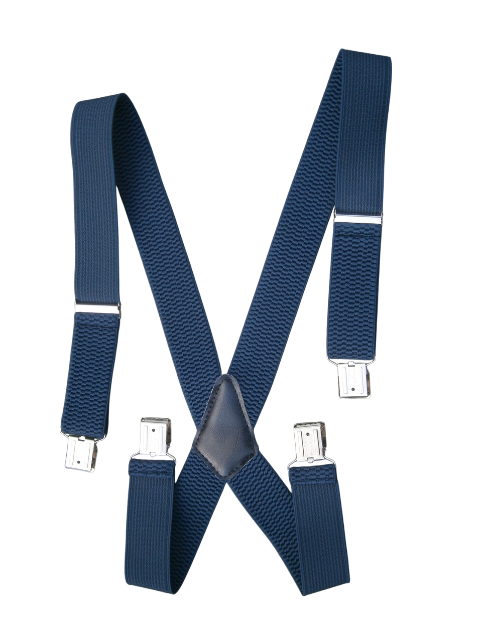 Підтяжки чоловічі Батал на зріст до 200 см Х-подібні 40 мм 4 застібки синій джинс, фото 1