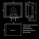 Світильник для піцца печі G9 500°C жаростійкий Плафон З ЛАМПОЧКОЮ, фото 4