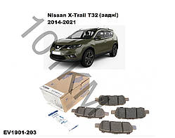Комплект гальмівних колодок (задні) Nissan X-Trail (T32) (2014-2021) ICER