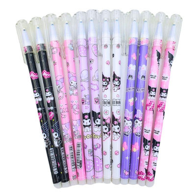 Ручка гелева "пиши-стирай" синій, 0.38 мм "Kuromi"