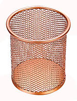 Стакан металевий круглий, мідний колір 9.5х8 см Leader