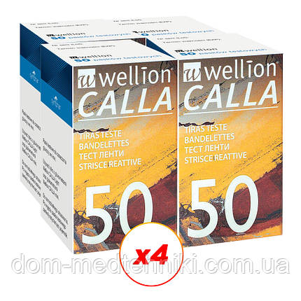 Тест-смужки Wellion Calla (Веліон Кала) No50 — 4 уп. (200 шт.), фото 2
