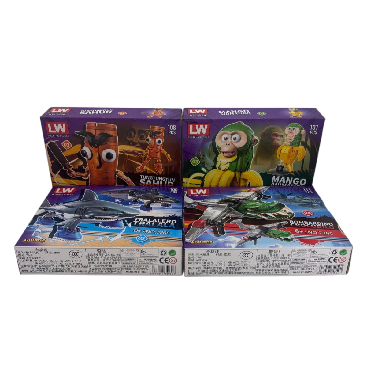 Дитячий конструктор Італійські меми 101-111 деталей, фото 1