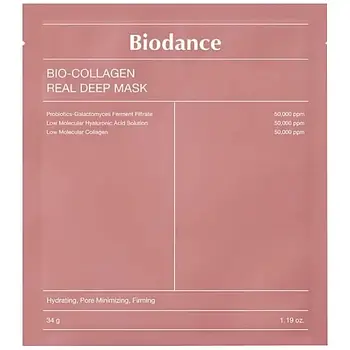 Гідрогелева маска для обличчя з колагеном Biodance Bio-Collagen Real Deep Mask, 34 г