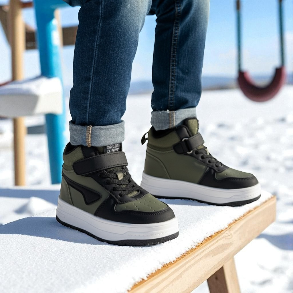 Зимняя детская обувь, дутики, сапоги, термоботинки на овчине на мальчиков на липучке в размерах 27-32, фото 1