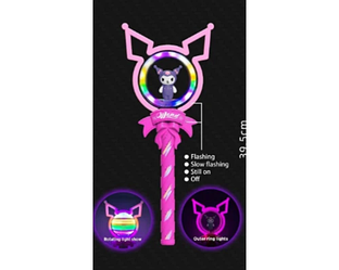 Чарівна паличка Kuromi, що світиться, з ефектами та підсвіткою