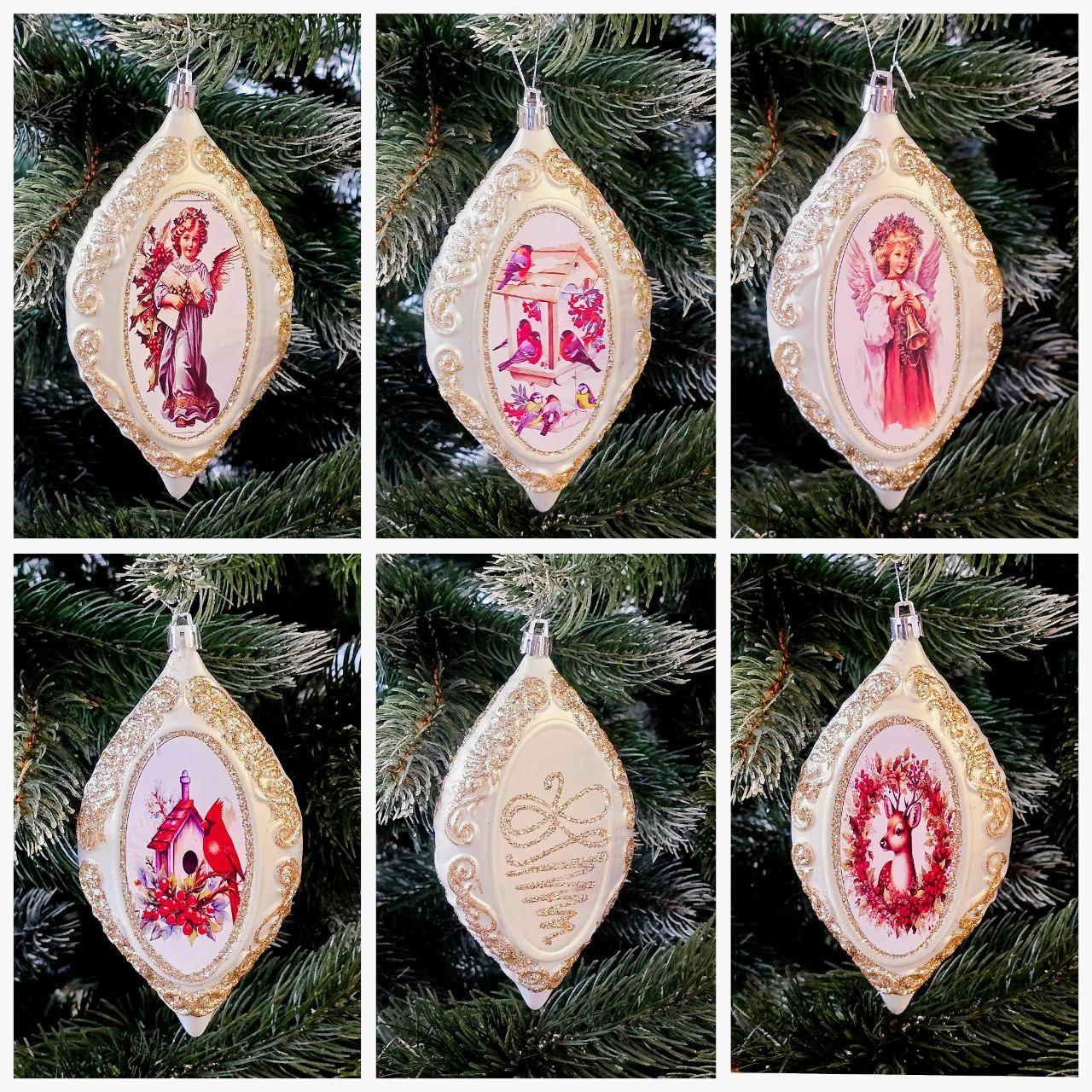 Новорічні шари на ялинку Медальйон