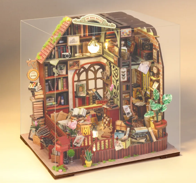 Миниатюрный конструктор Библиотека с мебелью