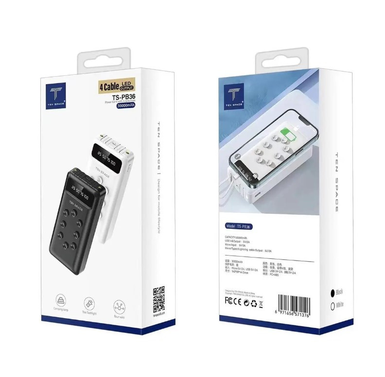 УМБ Power Bank TEN SPACE TS-PB36 30000 mAh