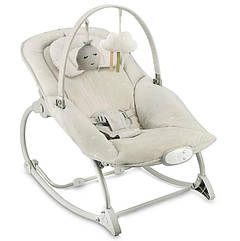 Шезлонг-гойдалка MoMi LAPIS light gray