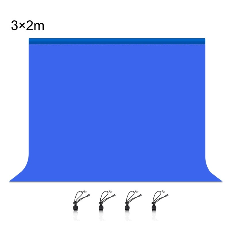 Фон студійний тканинний Puluz PU5214L blue Chroma Key 3х2м, фото 1