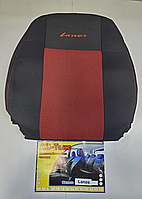 Автомобільні чохли на DAEWOO Lanos (з підголівниками й без підголівників) Червоний центр