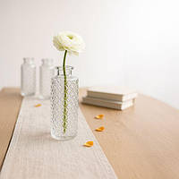 Набір зі скляних ваз, 6 штук, 13x5x5 см Прозорий