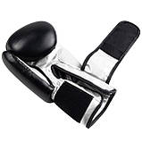 Боксерські рукавиці PowerPlay 3004 Чорні 14 унцій (397г.) для спортсменів 80-90 кг., фото 6