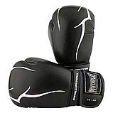 Боксерські рукавиці PowerPlay 3018 Чорні 12 унцій (340г.) для спортсменів 60-80 кг., фото 5
