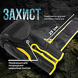 Боксерські рукавиці PowerPlay PP_3021 Чорні/Жовті, 8 унцій (227г.) для спортсменів 7-9 років до 50 кг., фото 4